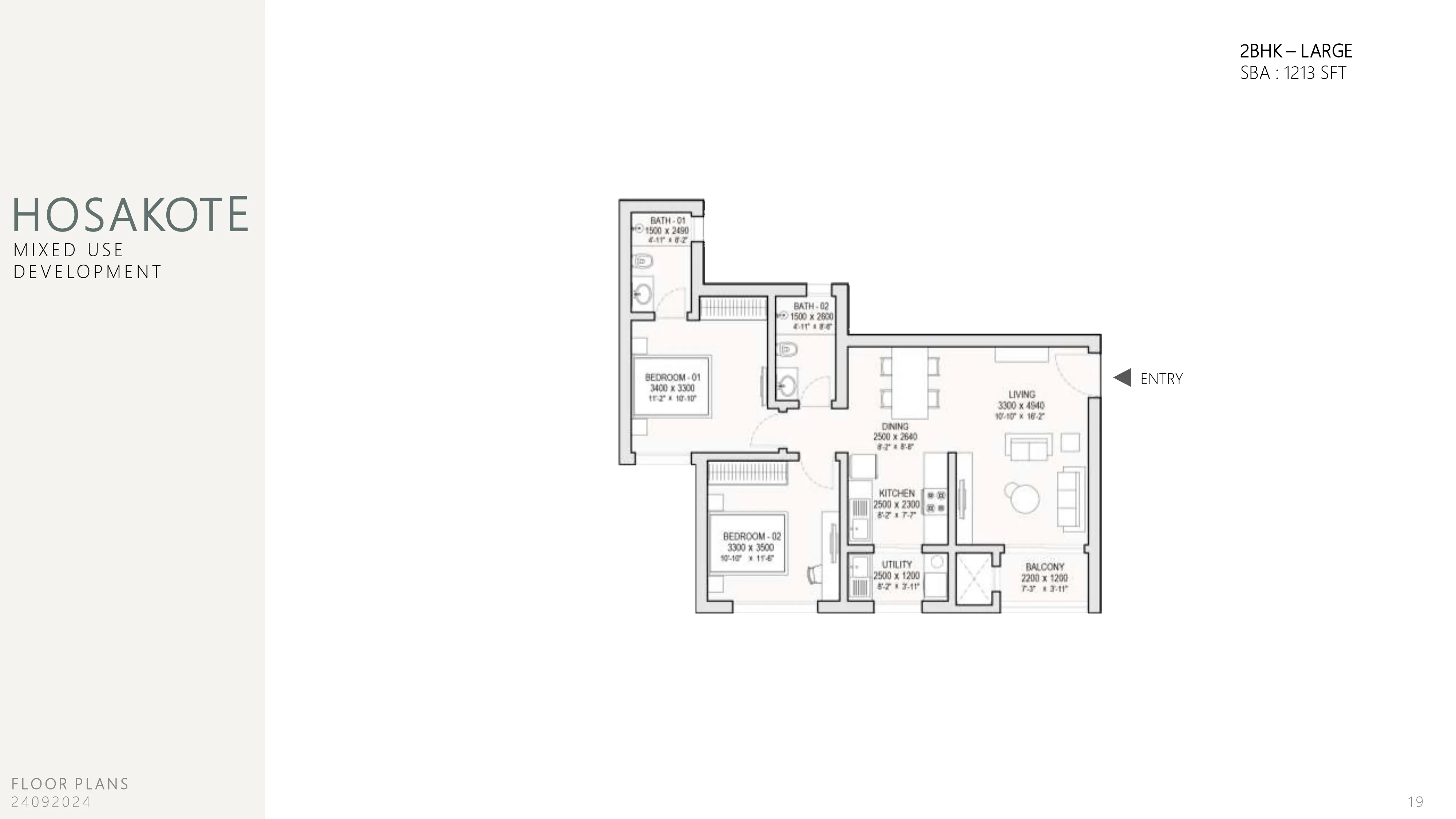 Sobha Hoskote Floor Plan