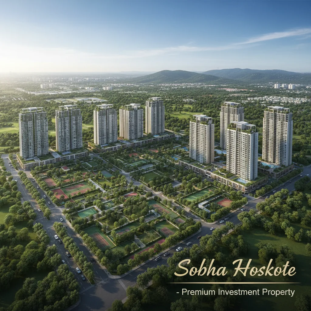 Advantages of Investing in Sobha Hoskote - Luxury 300-acre township with G+54 towers, 65% greenery, and world-class amenities in East Bangalore