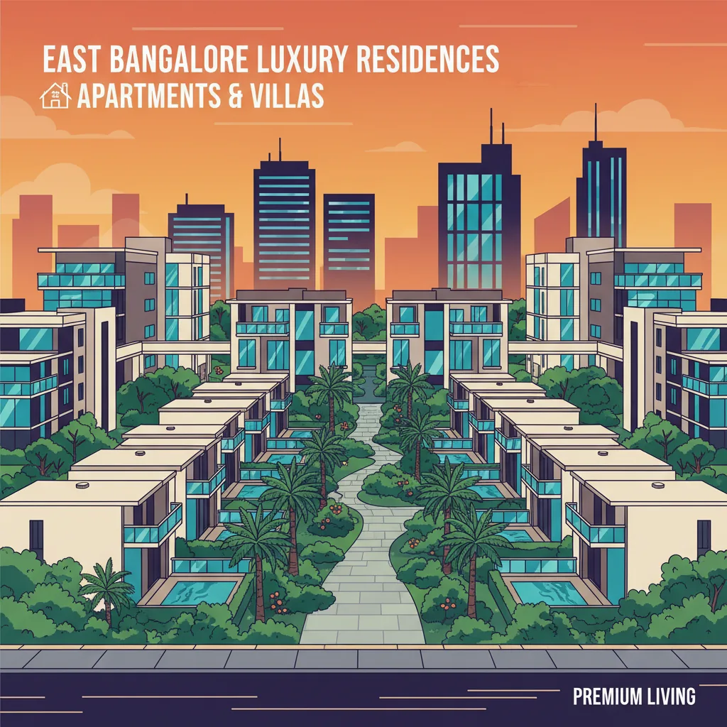 Best Projects in East Bangalore - Modern luxury residential apartment complex and villa community