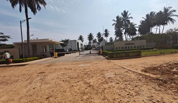 Entrance signage of the granite polishing and cutting industry located in close proximity to the Sobha Hoskote project site