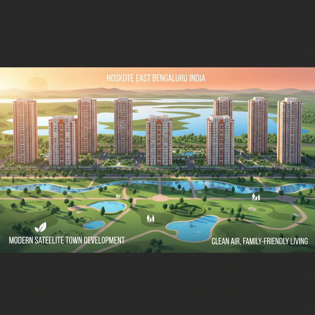 Is Hoskote a good place to live? The 2026 Residential Guide - Modern residential township aerial view