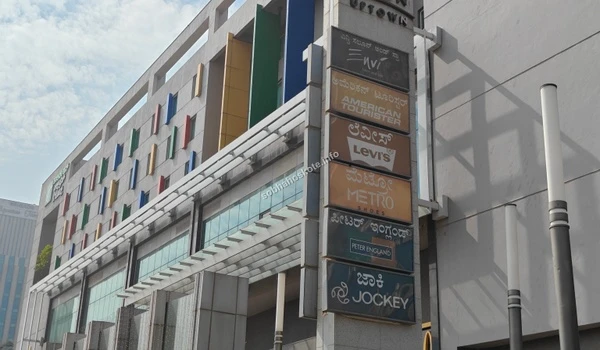 Architectural view of Sarath City Capital Mall showing the extensive retail and leisure facilities available for residents of Sobha Hoskote