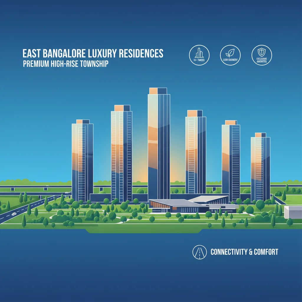Modern luxury residential high-rise township development in East Bangalore featuring Sobha Hoskote towers and clubhouse