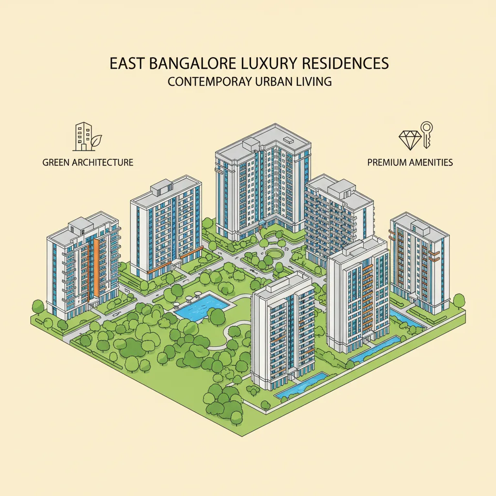 Residential Projects in East Bangalore - Modern residential apartment towers and townships in East Bangalore