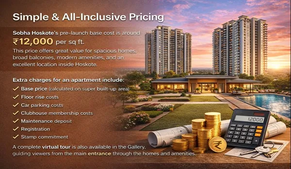 Simple & all-inclusive pricing Of Sobha Hoskote