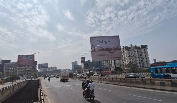 Traffic flow and road conditions near the Sobha Hoskote site office, illustrating the bustling urban development and proximity to main transport hubs