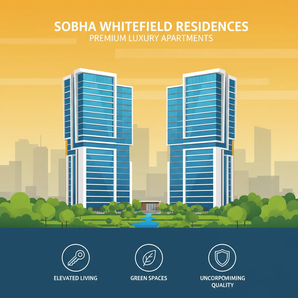 Modern luxury residential apartment towers in Whitefield Bangalore by Sobha Limited