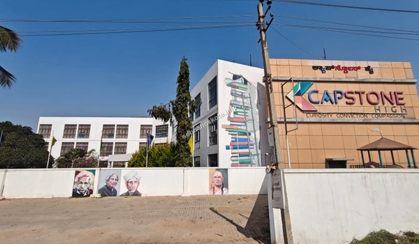Capstone High School infrastructure and campus grounds located in the Sobha Hoskote neighborhood