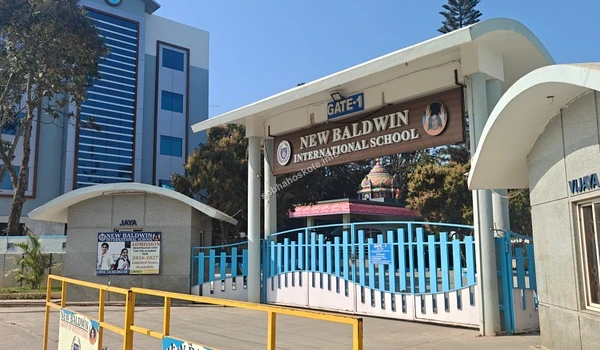 External view of the New Baldwin International School campus infrastructure situated in close proximity to the Sobha Hoskote project