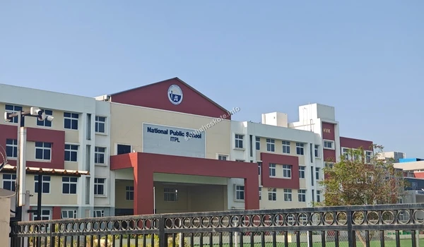 External landscape view of the National Public School ITPL premises offering premium schooling options for residents of Sobha Hoskote