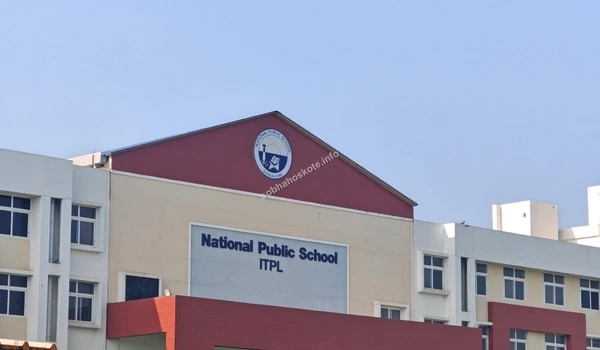 Exterior view of National Public School ITPL branch providing premium educational facilities near Sobha Hoskote