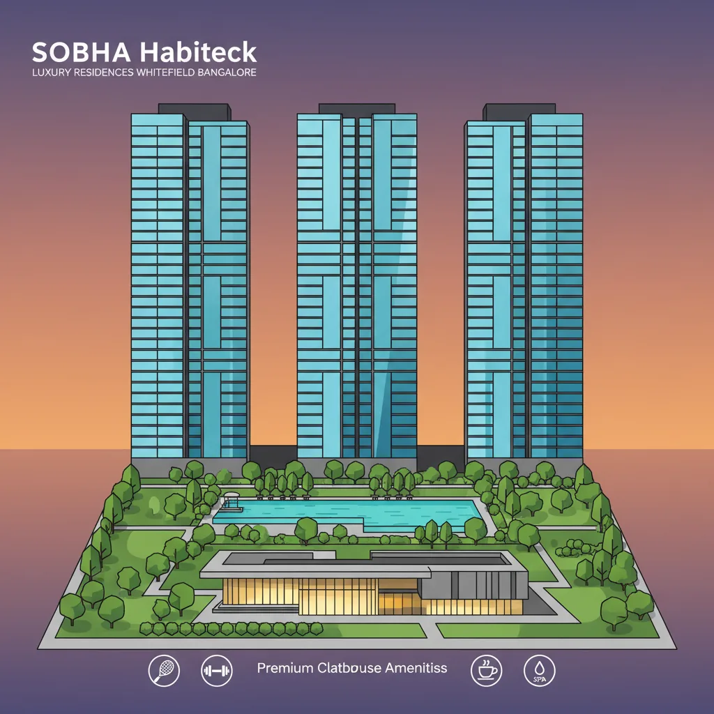 Sobha luxury residential apartment complex in Whitefield Bangalore
