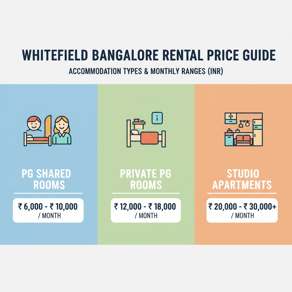 What is the Rent of One Room in Whitefield Bangalore